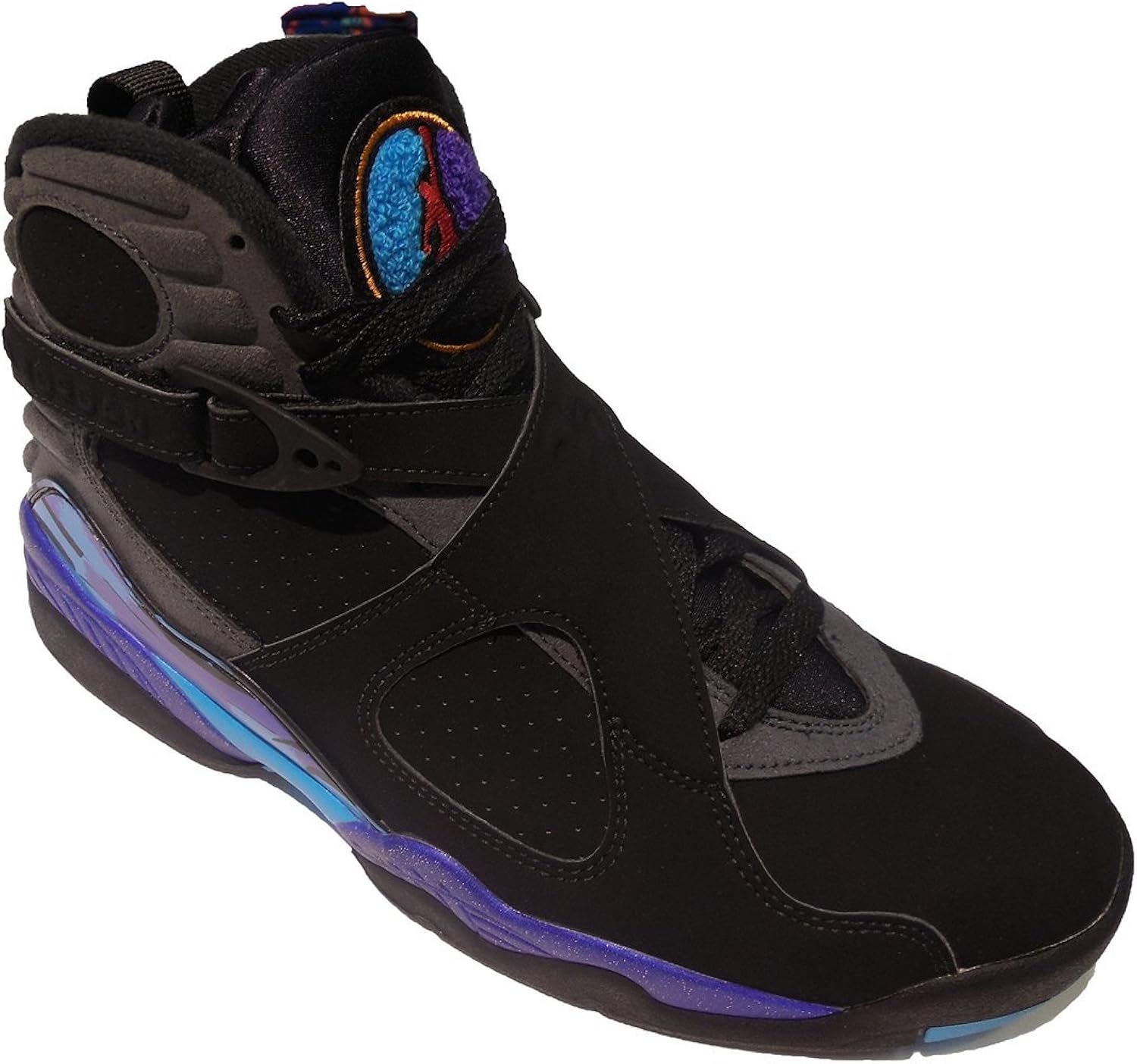 air jordan retro 8 black purple aqua