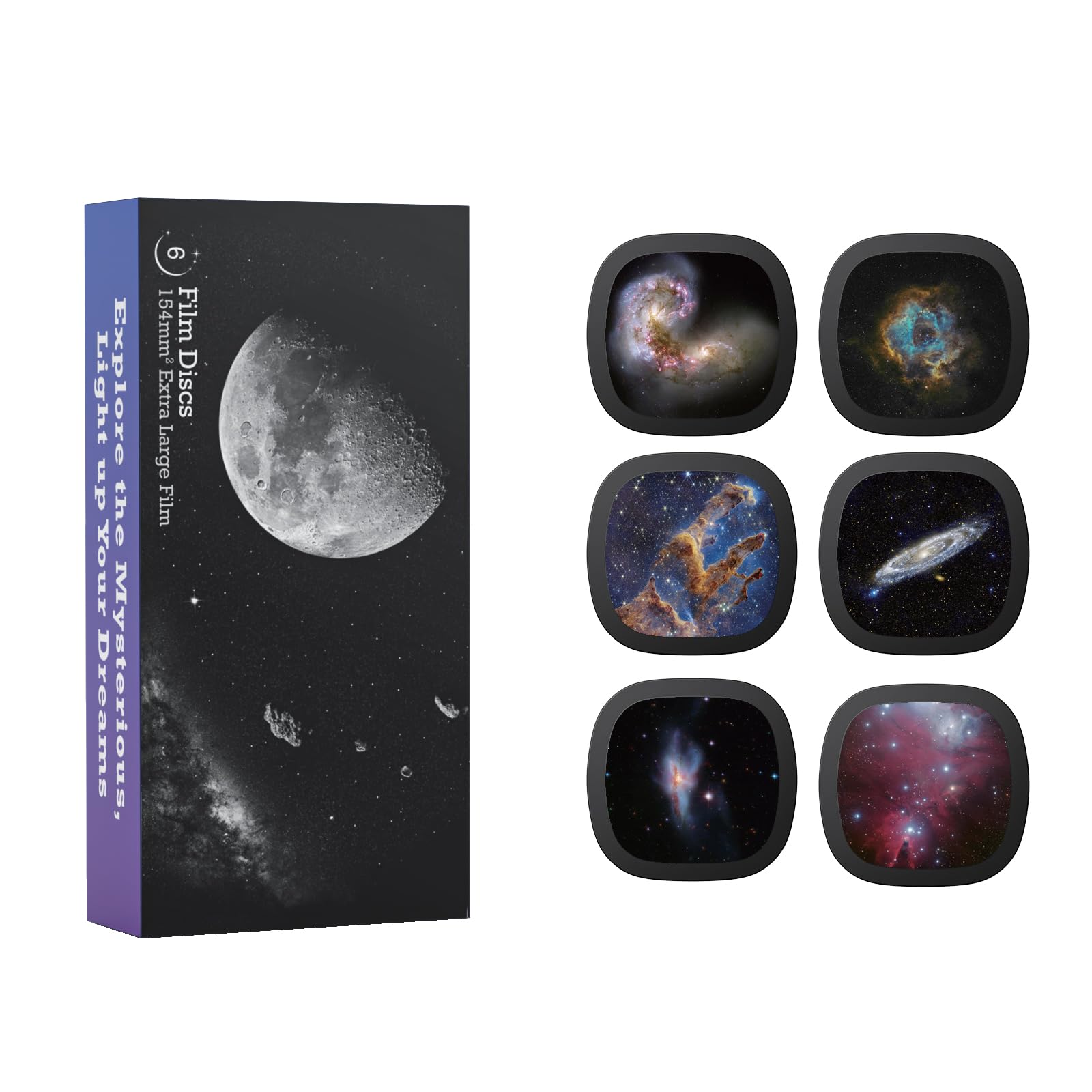 Photo 1 of Realistic Discs - Discs for Ainael Meteor and Galaxy Projector, 5k Ultra HD Slide for Home Planetarium, 6 Discs Set Without Projector (Nebula 3)