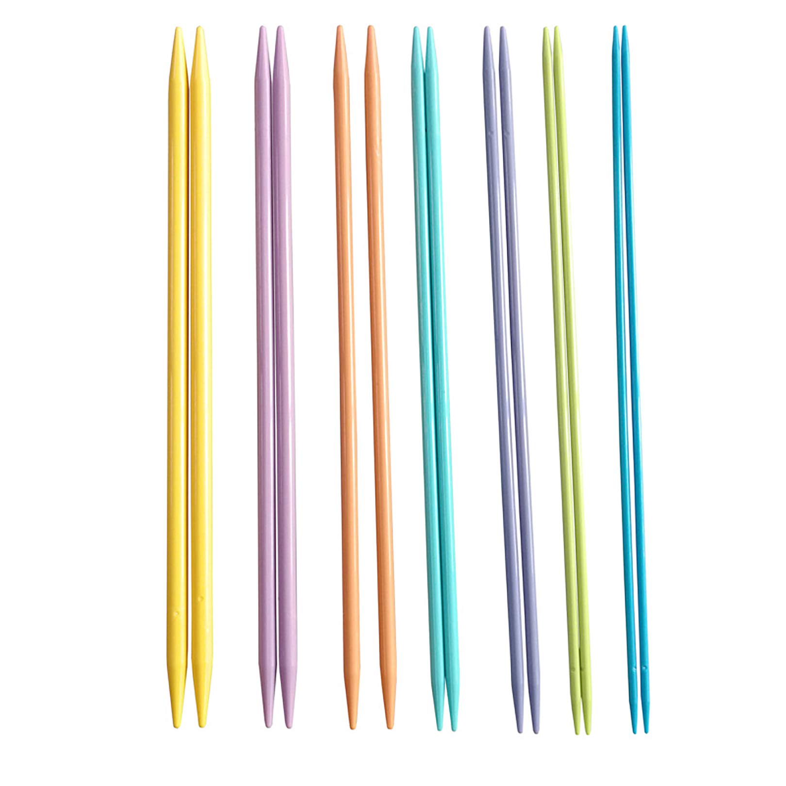 LissomPlume Plastic Double Pointed Knitting Needles Set 14 Pieces