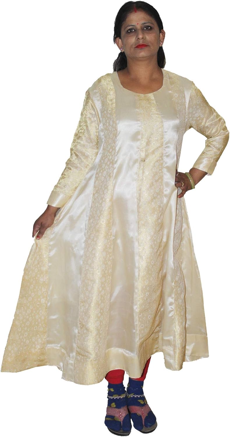 gold color plus size dress