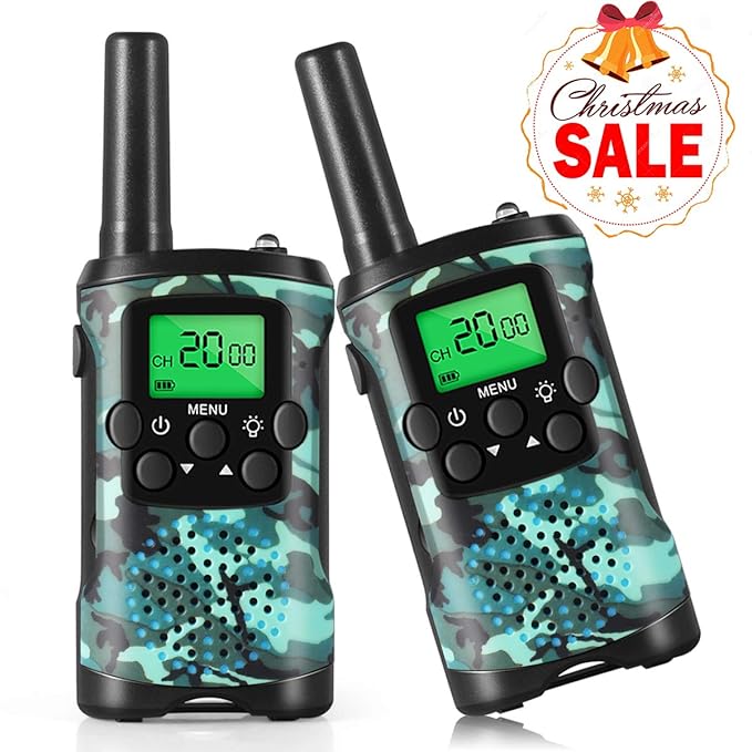 Walkie Talkies for Kids, 22 Channel 2 Way Radio 3 Miles Long Range Handheld Walkie Talkies for 4 5 6 7 Year Old Boys and Girls