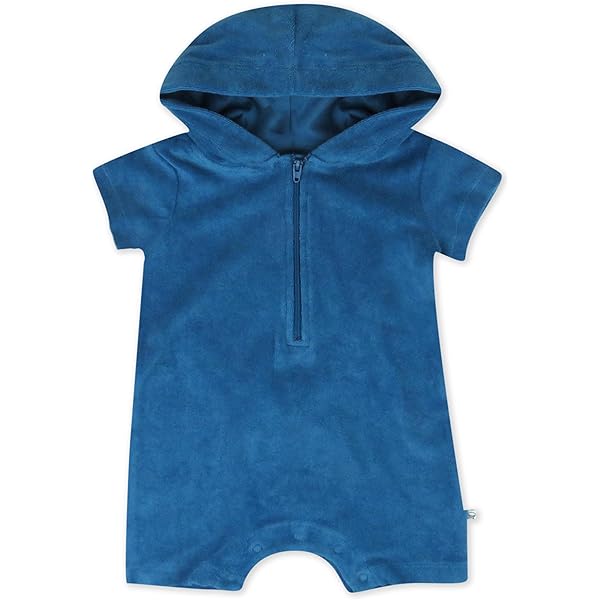 Burt's Bees Baby Baby Boys Short Sleeve Rompers, 100% Organic Cotton...
