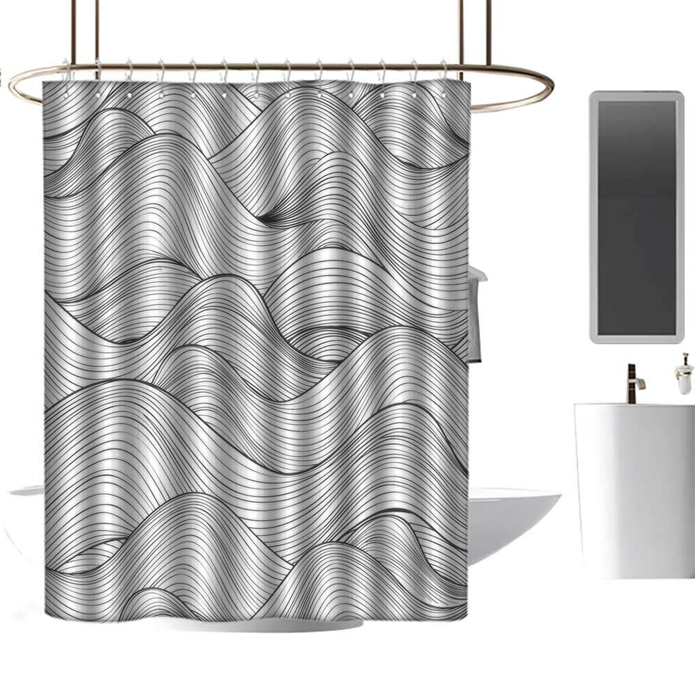 Amazon Com Hinxinv Dark Grey Shower Curtains For Bathroom Teal