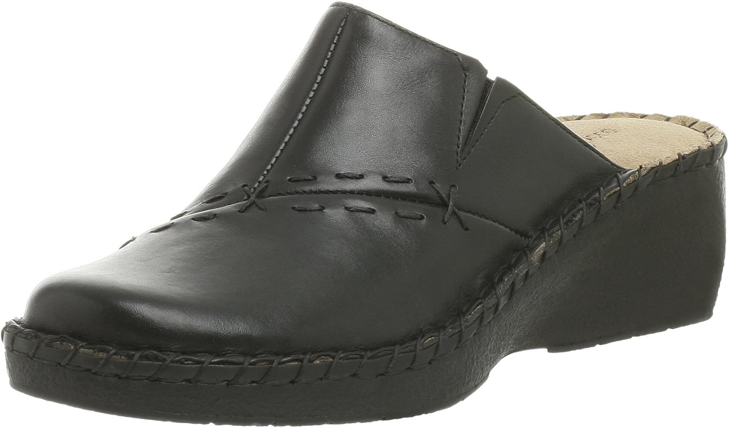 duck head leather comfort clogs