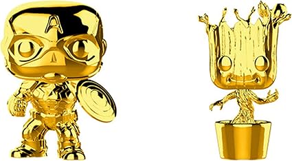 captain america funko pop gold