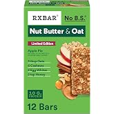 RXBAR Nut Butter and Oat Protein Bars, Protein Snacks, Snack Bars, Apple Pie, 23.2oz Box (12 Bars)