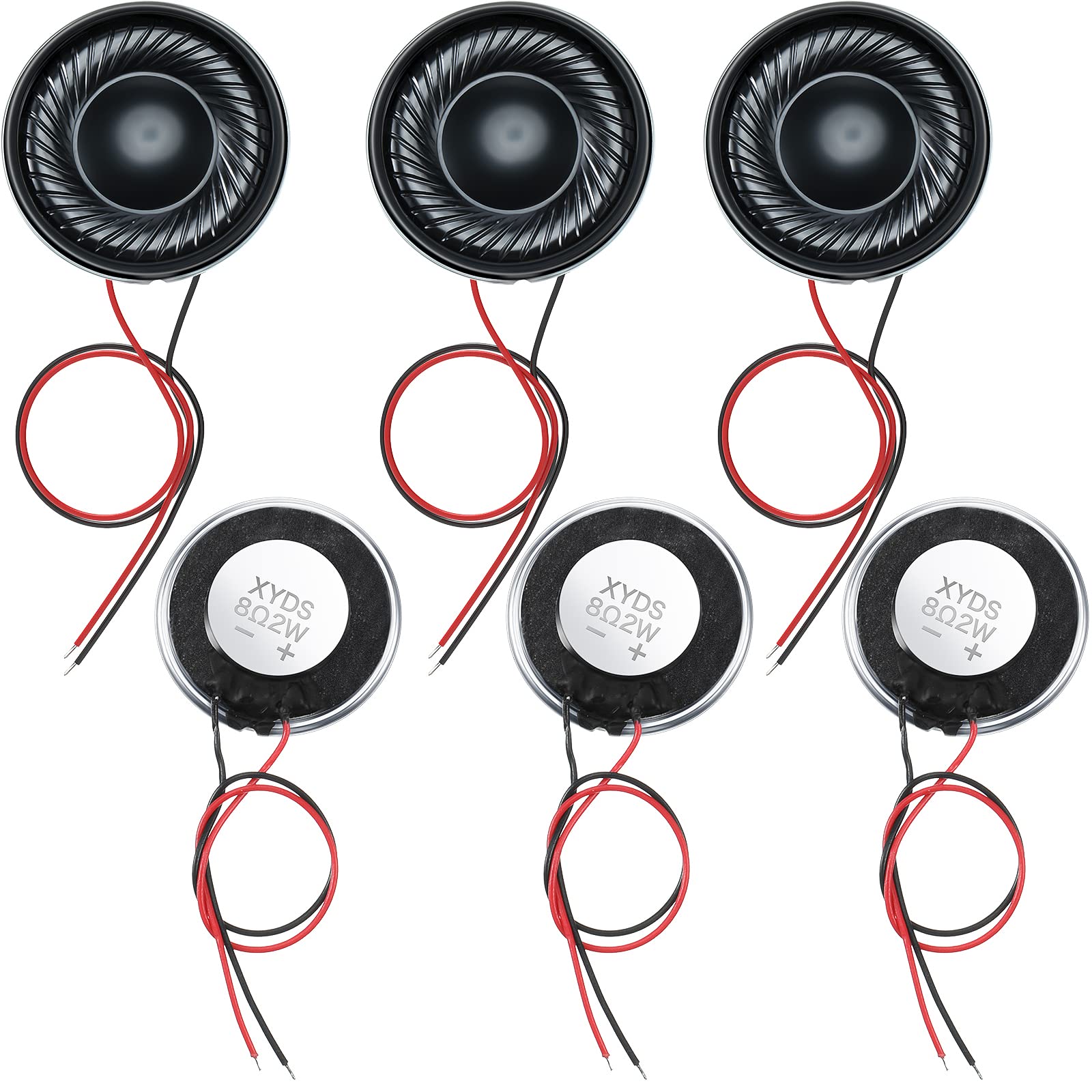 Photo 1 of Weewooday 15 Pcs 2W 8 Ohm Small Speakers Metal Shell Round Internal Magnet Speaker Micro Internal for DVD, EVD, Mini Multimedia Loudspeaker