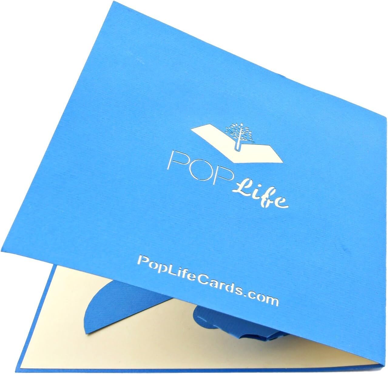 PopLife® Crane Bird Pop Up Card, 3D Card for All Occasions - Gift for Artists Birding, blue|white|beige, 6 x 6 inch - Image 5