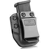 Universal Magazine Holster for Glock, Sig Sauer, M&P, Springfield, 1911, Taurus – IWB/OWB Mag Carrier Fit 9mm/.40/.45ACP/.380 | Double & Single Stack Mags | Adjustable Cant & Retention