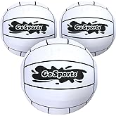 GoSports 12 Inch XL Inflatable Volleyball, 3 Pack - Easier Rallies on an Epic Scale for All Skill Levels