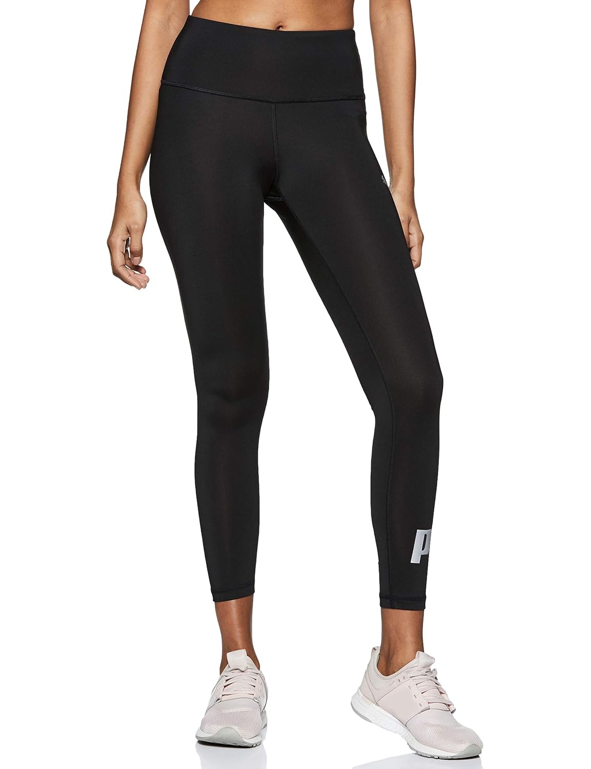 Buy PUMA Women's Tights (85188061 BlackSilver_L) at Amazon.in