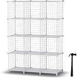 HOMIDEC 12 Cube Wire Storage Shelves Modular Closet Organizer view 7