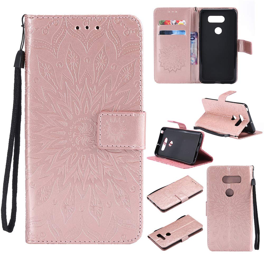 Best Lg V35 Thinq Wallet With Magnetic Phone Case