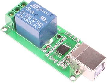 Noyito 1 Channel 5v Computer Usb Control Switch Relay Module Drive Free Relay Module Plug And Play Suitable For Pc Smart Controller Amazon Com