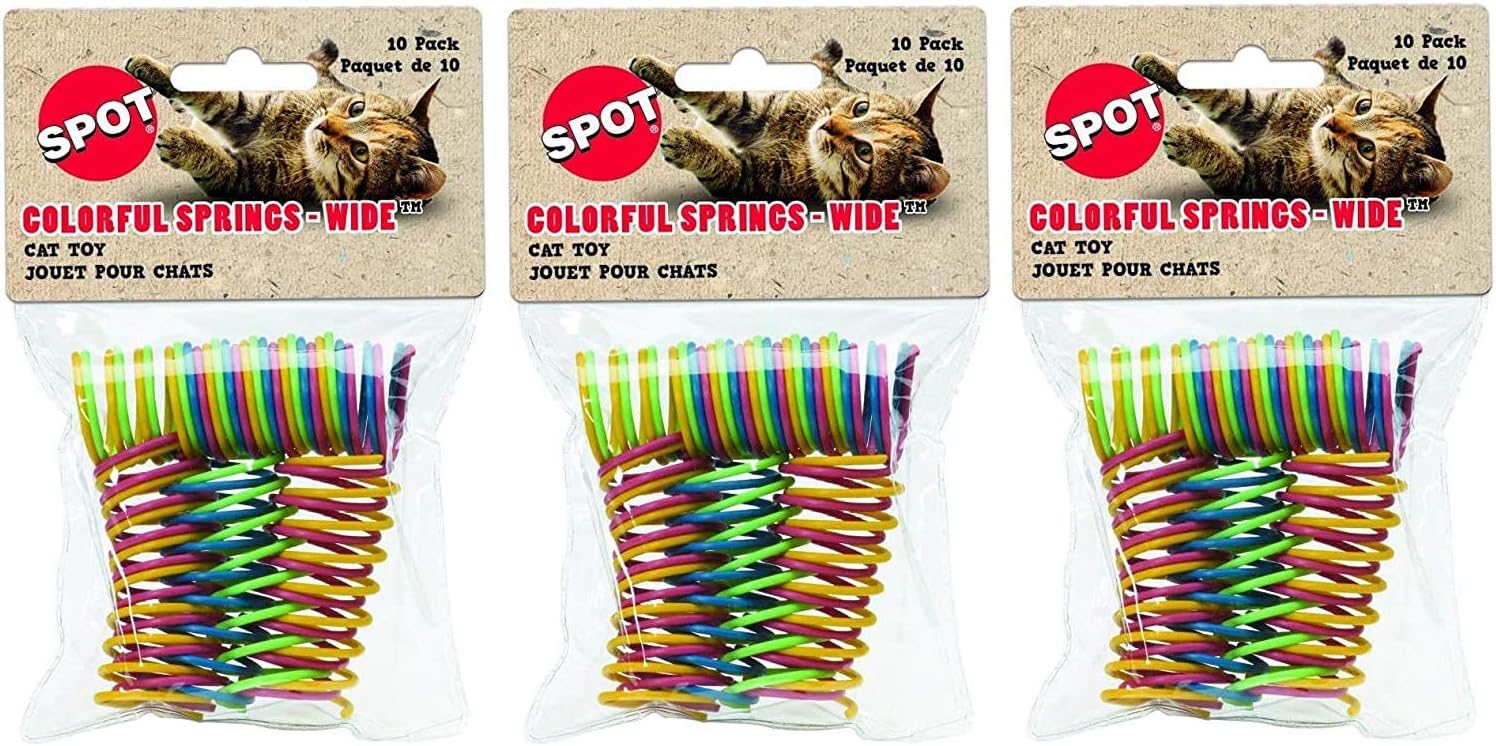 Ethical Wide Colorful Springs Cat Toy : Pet Supplies