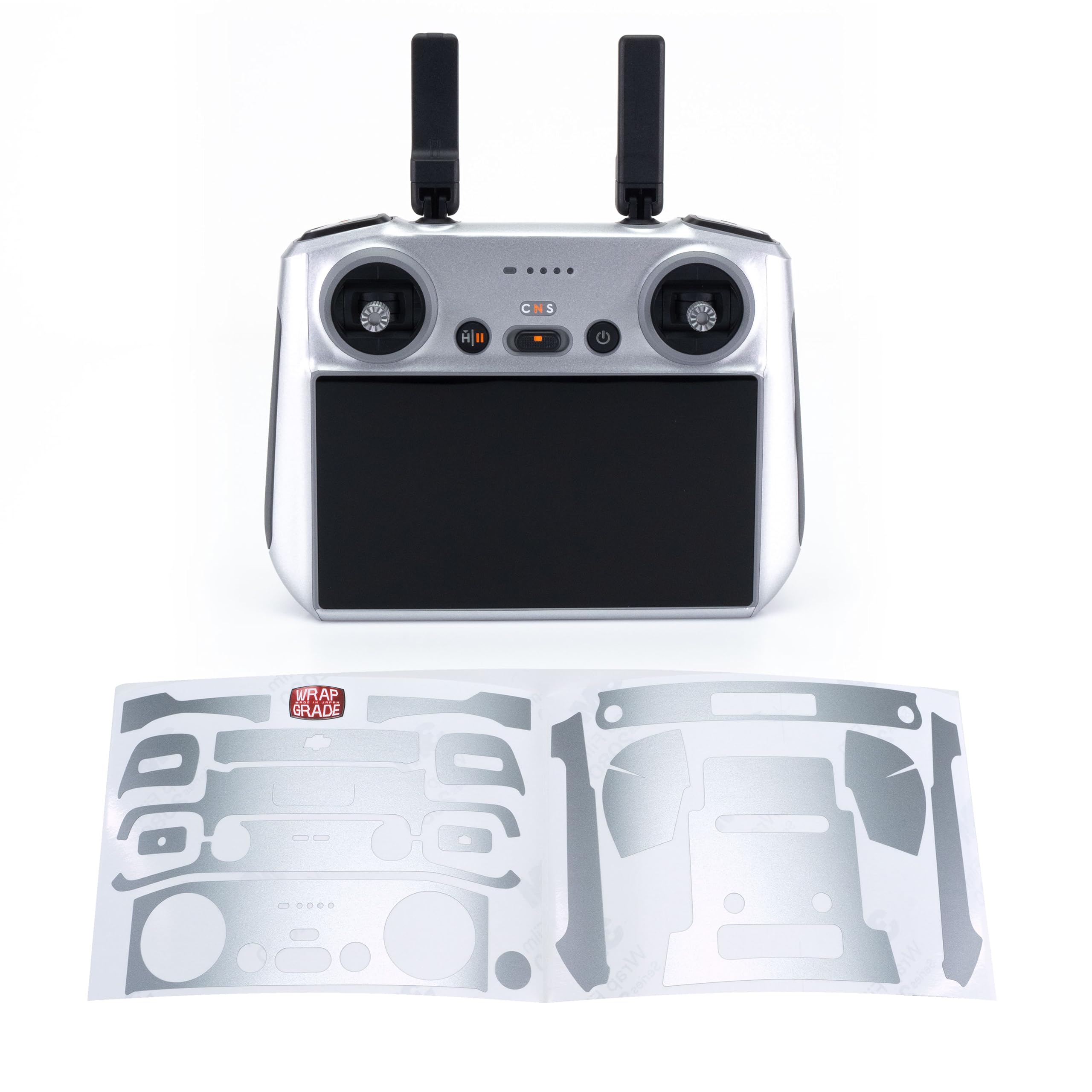 WRAPGRADE Skin Stickers Compatible with DJI RC 2 (AIRFORCE SILVER) — image 1