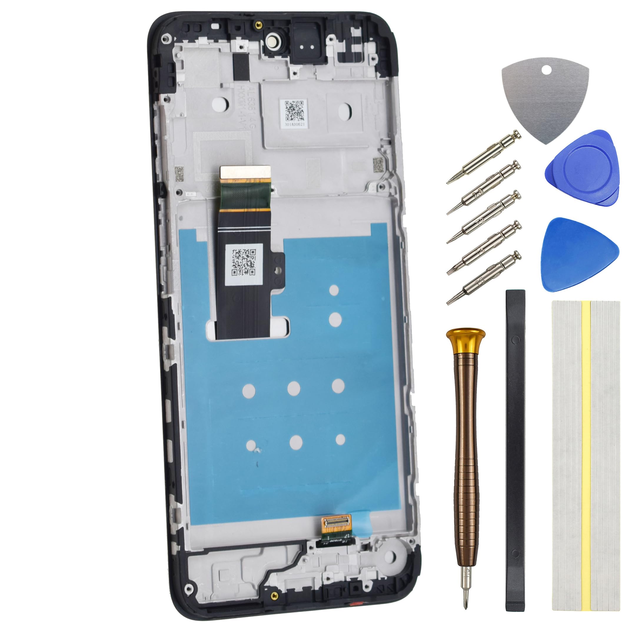 Double Sure LCD Screen for Motorola Moto G13 G23 Full Display Touch Digitizer Screen Replacement with Screen Frame Black 6.5"