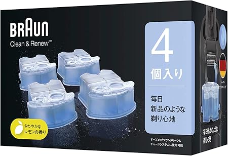 Amazon ブラウン アルコール洗浄液 4個入 メンズシェーバー用 Ccr4 Cr 正規品 ブラウン Braun ホーム キッチン 通販