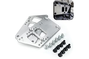 BAGARAATAN LS Swap Motor Mounts Adapter Plates,LS Conversion Adjustable Universal Swap Bracket Small Block,Billet Aluminum Engine Mounts for LS1 LS3 LS2 LQ4 LQ9 LS6 L92 L99 L33 LR4 for SBC Vehicle