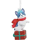 Hallmark Dog Ornament for Christmas Tree (Puppy Sitting on Ornament)