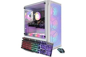 STGAubron Gaming PC Desktop, Intel Core I7 8th Gen up to 4.1GHz, GeForce GTX 1660 Ti 6G, 16GB RAM, 1TB SSD, WiFi 6, BT 5.0, R