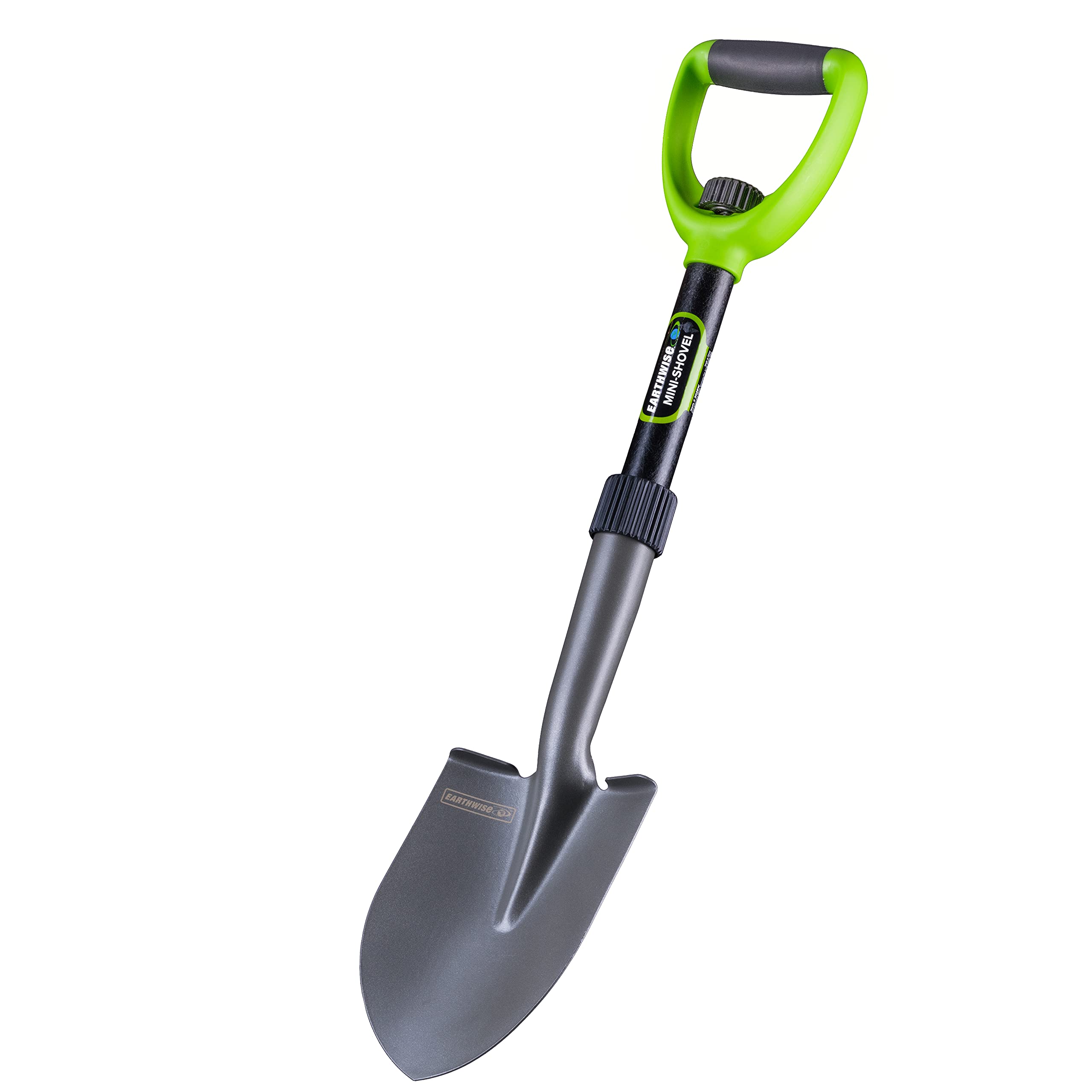 Earthwise 26.5 Inch Carbon Steel D-Handle Compact Collapsible Trenching Mini-Shovel