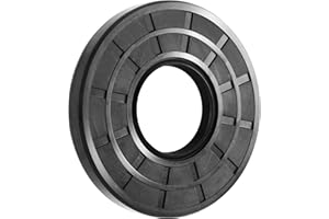 XiKe 1PC Oil Seal, Lip Seal, TC 60mm x 90mm x 8mm, Nitrile Rubber Double Lip Spring-Loaded Oil Shaft Seal, Designed for Bearing Shaft, Black