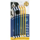Pet Republique Dog Toothbrush Set of 6 &ndash; Dual Headed Dental Hygiene Brushes for Small to Large Dogs, Cats, and Most Pets