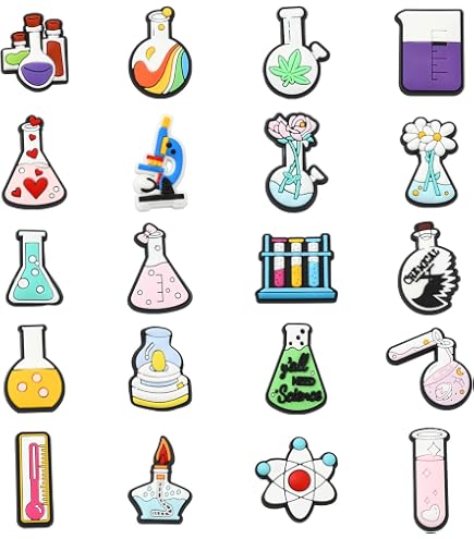 60 Breloques Chimie - Molécules, Caféine, Flacons - Alliage Pour Bijoux DIY - Cadeau Science