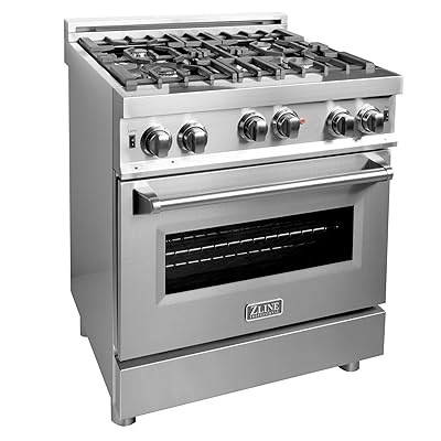 ZLINE 30" Professional 4.0 cu. ft. Gas on Range - Stainless Steel