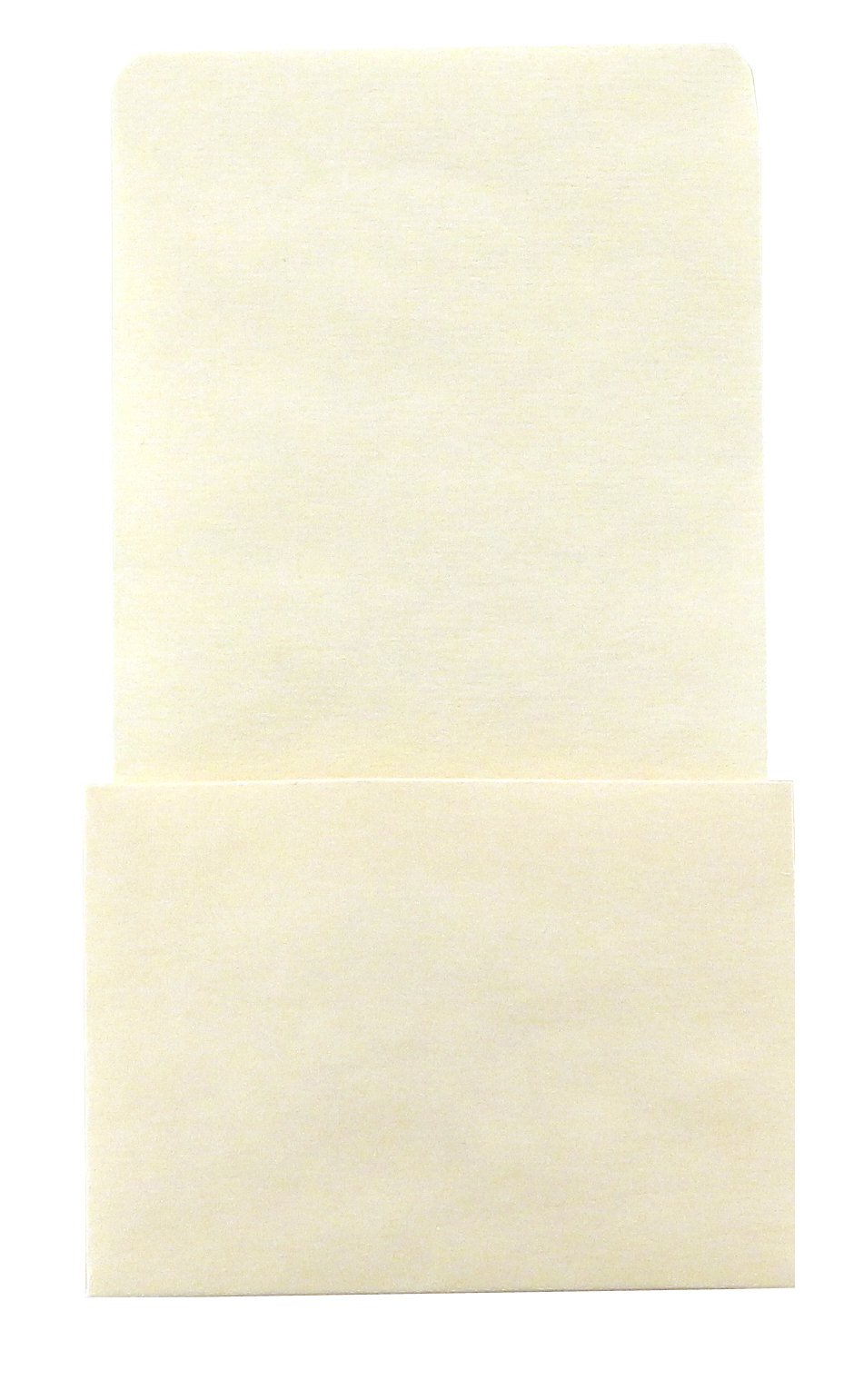 Hygloss Manila Library Pockets, Paper, Off- White, High Back 6.25 x 3.5