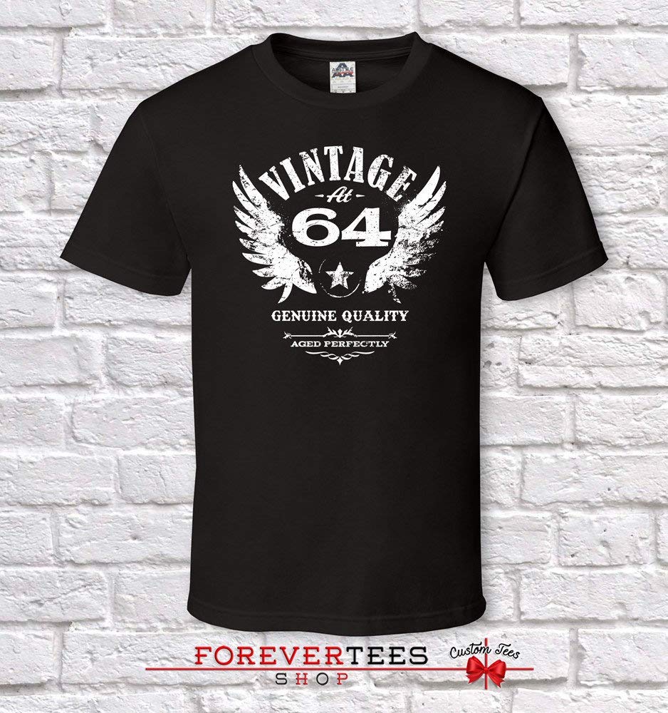 Vintage At 64, 64th Birthday Gifts For , 64th Birthday Gift, 64th Birthday Tshirt, Gift Fo