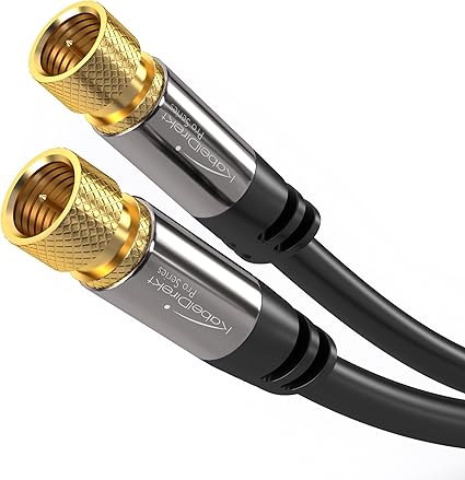 Amazon Com Kabeldirekt Digital Coaxial Audio Video Cable 10 Feet Satellite Cable Connectors Male F Connector Pin Coax Cables For Satellite Television Pro Series Home Audio Theater
