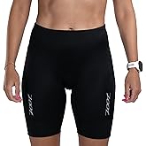 Zoot Women’s Core 8-Inch Tri Shorts, Quick Dry Performance Triathlon Short with Cycling Chamois Pad, Pockets & UPF 50+ Fabric