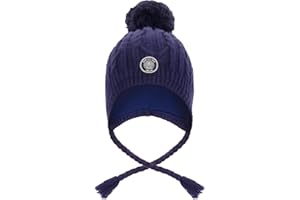 Deux par Deux Winter Peruvian Knit Hat with Pompom (Lined)