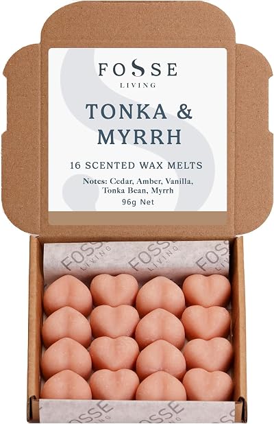 Fosse Living Tonka & Myrrh Soy Wax Melts 16 Pack - Natural & Vegan