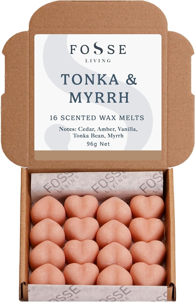 Fosse Living Tonka & Myrrh Soy Wax Melts 16 Pack - Natural & Vegan