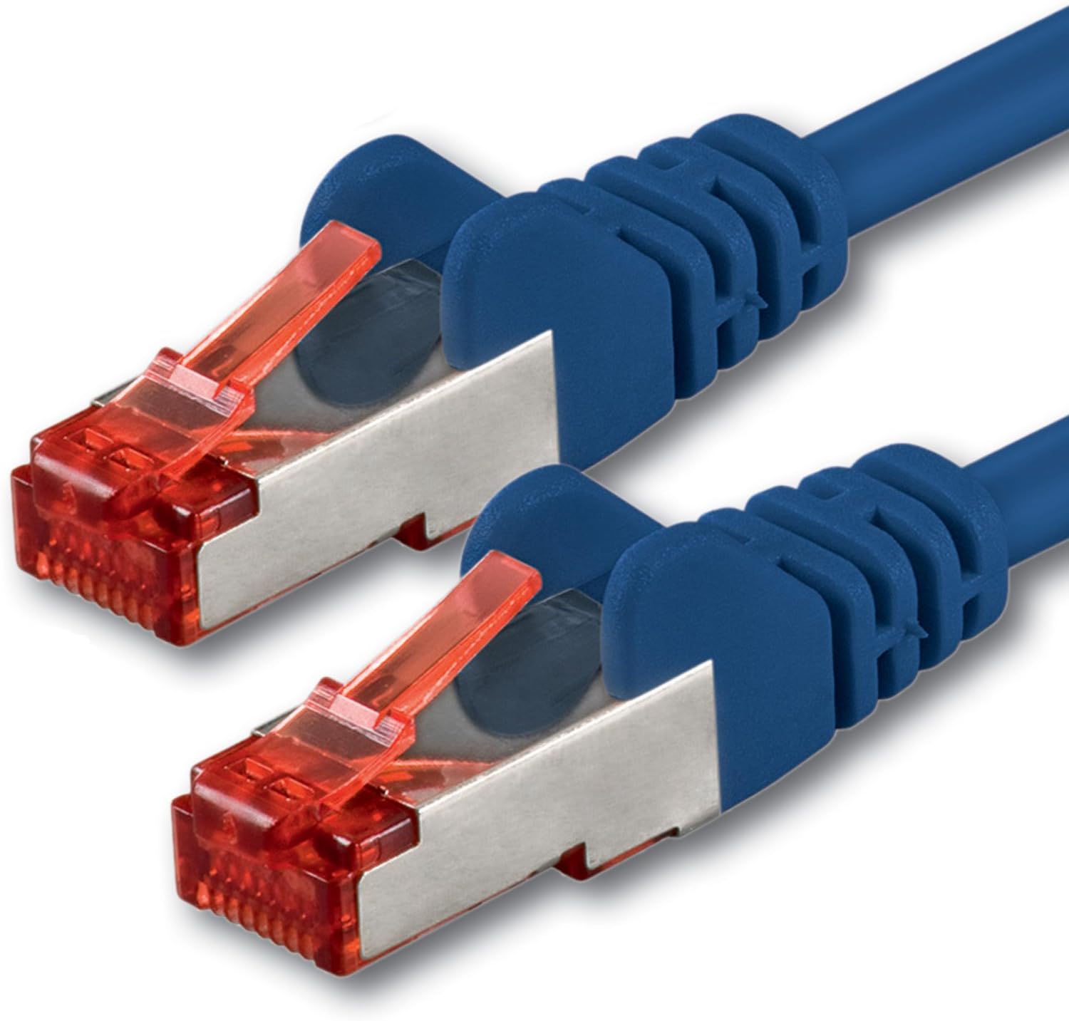 1aTTack CAT 6 CAT6 SSTP Network Cable 2x RJ45 Connectors PIMF + Braided Shielded 0.25 m Blue, 0.25m