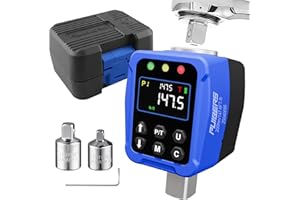 PUIBERS Digital Torque Adapter 1/2" Drive 7.3-147.5 Ft-lb / 10-200 Nm, Electronic Torque Wrench Converter with LCD Display ±2