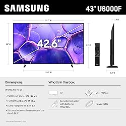 Samsung 43-Inch Class Crystal UHD U8000F 4K Smart