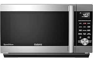 Galanz GSWWA16S1SA10 3-in-1 SpeedWave with TotalFry 360, Microwave, Air Fryer, Convection Oven with Combi-Speed Cooking, 1.6 Cu.Ft/ 1000W, Stainless Steel