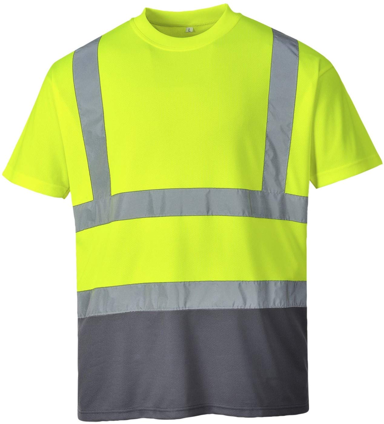 Portwest S378 Men's Hi Vis T Shirt Two-Tone Reflective Safety Workwear T-Shirt Orange/Navy, Large, Orange / Navy - Image 3