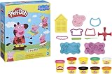 Play-Doh Peppa Pig Stylin Set with 9 Cans 57g Pink 28g Each 11 Accessories view 2