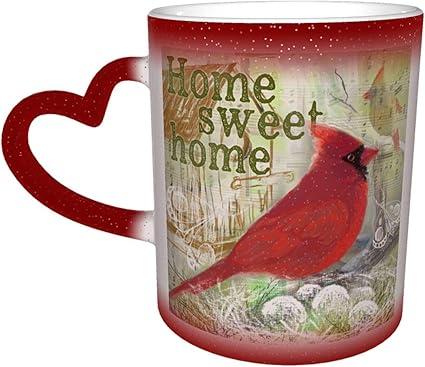 Amazon マグカップ 色変 コーヒーカップ マグ カップ 陶器 カーディナルホームスイートホーム Wghhyyu3 ホーム キッチン