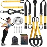 Home Resistance Training Kit,Resistance Trainer Exercise Straps with Handles,Door Anchor,Training Guide,Wall Mount Bracket, Bodyweight Resistance Straps for Full-Body Workout for Home Gym.