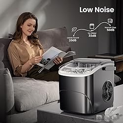 AGLUCKY Ice Makers Countertop,Portable Ice Maker