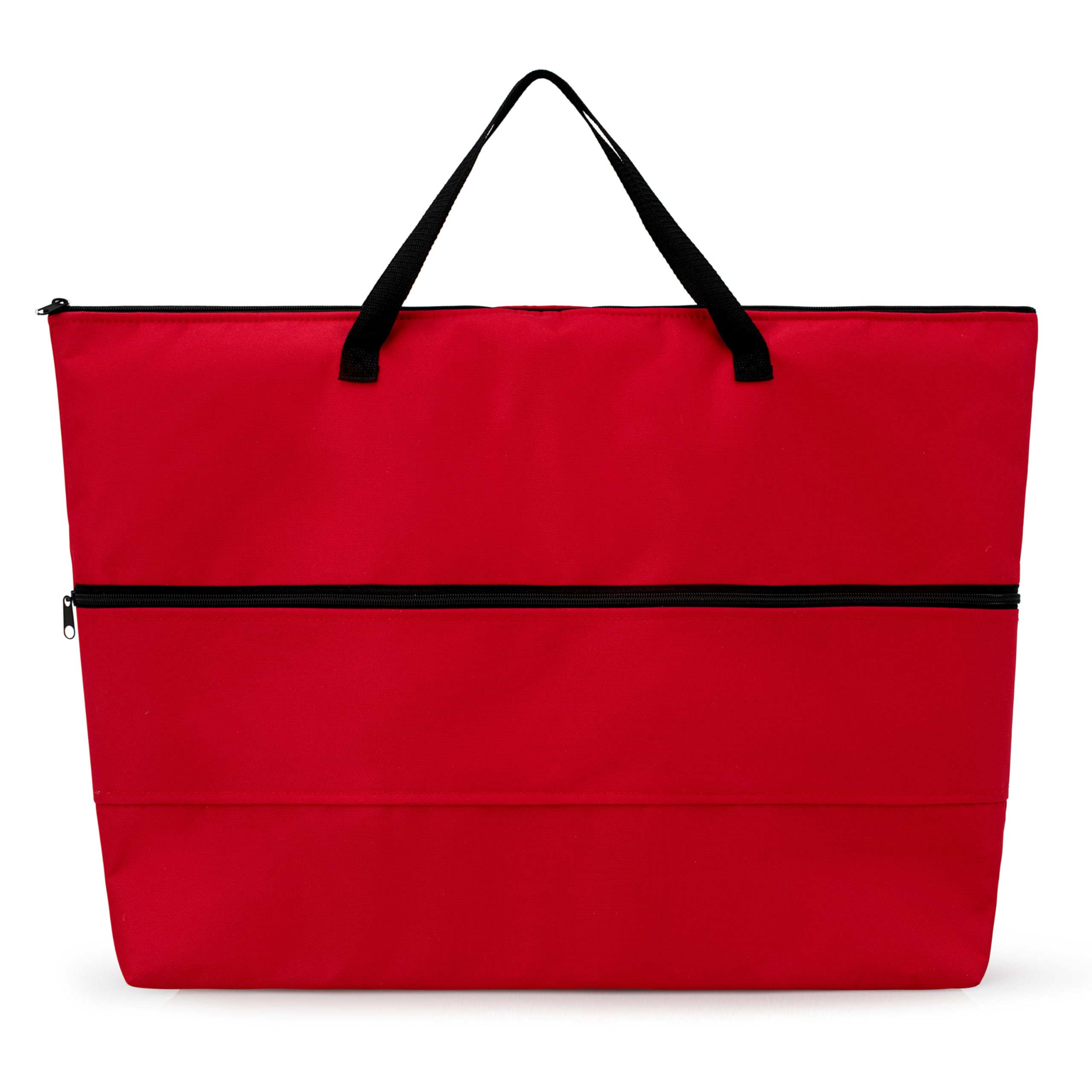 Digital Tec Red Padded Fleece Lined Portable TV Case with Webbed Carry Handles for Large Laptop & Portable TV In Case, for Camping & Caravan, for 22 inch TVs