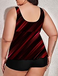 Omichic Modest Tankini Swimsuits for Women Two