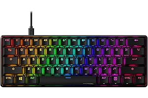 HyperX Alloy Origins 60 - Mechanical Gaming Keyboard, Ultra Compact 60% Form Factor, Double Shot PBT Keycaps, RGB LED Backlit