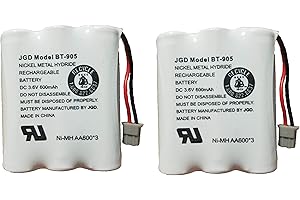 JGD BT-905 BT-800 BBTY0663001 Battery Compatible with Uniden BT905 BT800 BT-1006 BP-905 BBTY-0444001 BBTY-0449001 Panasonic P